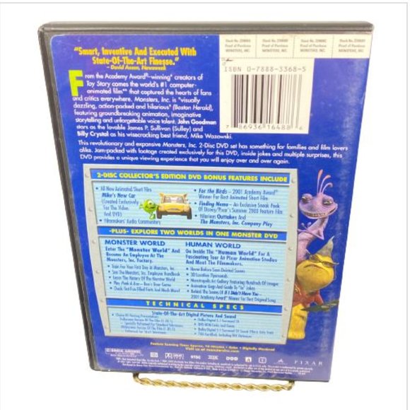 Monsters, Inc. (DVD, 2002, 2-Disc Set, Collectors Edition) - Picture 2 of 4